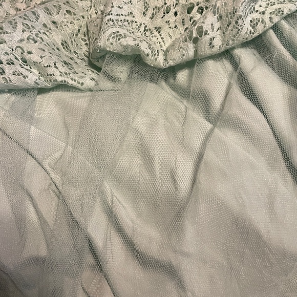 NWT ASOS Mint Green Beautiful Paisley Lace Formal Dress Sz 8 Bridesmaid Prom - Picture 11 of 11